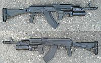 AK-103 z zamontowanym granatnikiem GP-30 nowego typu.