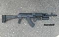 AK-103 z GP-34 oraz zamontowanym amortyzatorem nowego typu. (fot. Karden - talk.guns.ru)