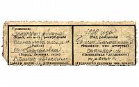 Wypisany pergaminowy blankiet nieśmiertelnika wz.1925. (fot. www.reibert.info)